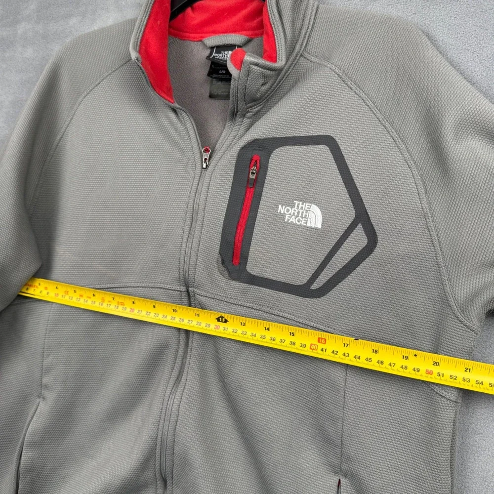 The‎ North Face Mens Gray Fleece Jacket TKA 100 Full Zip Size Large